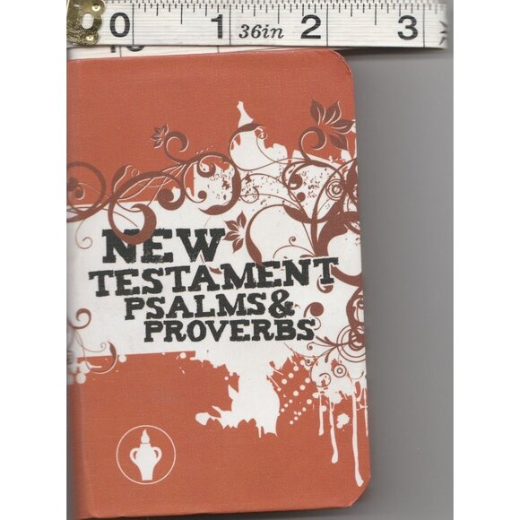 Pocket Sized Gideons International New Testament Psalms Proverbs Orange Cover - Picture 3 of 4